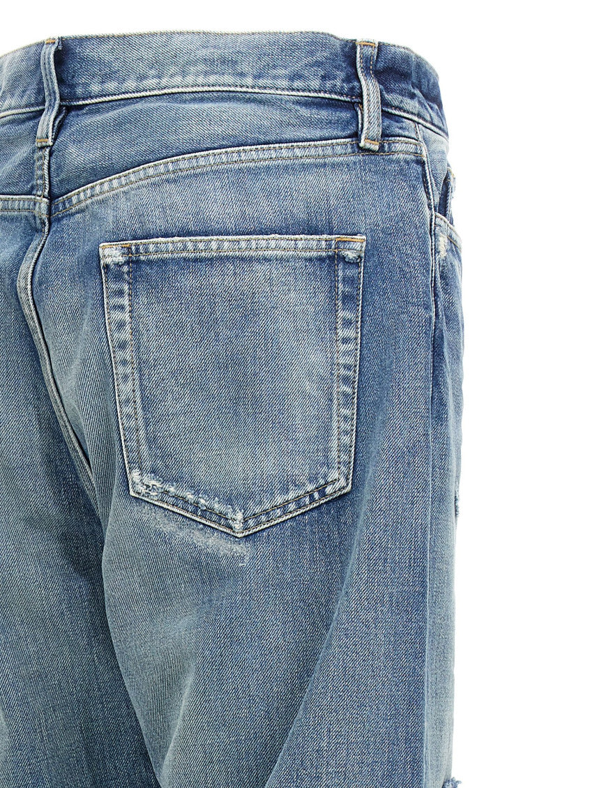 Blue Straight Fit Jeans 4