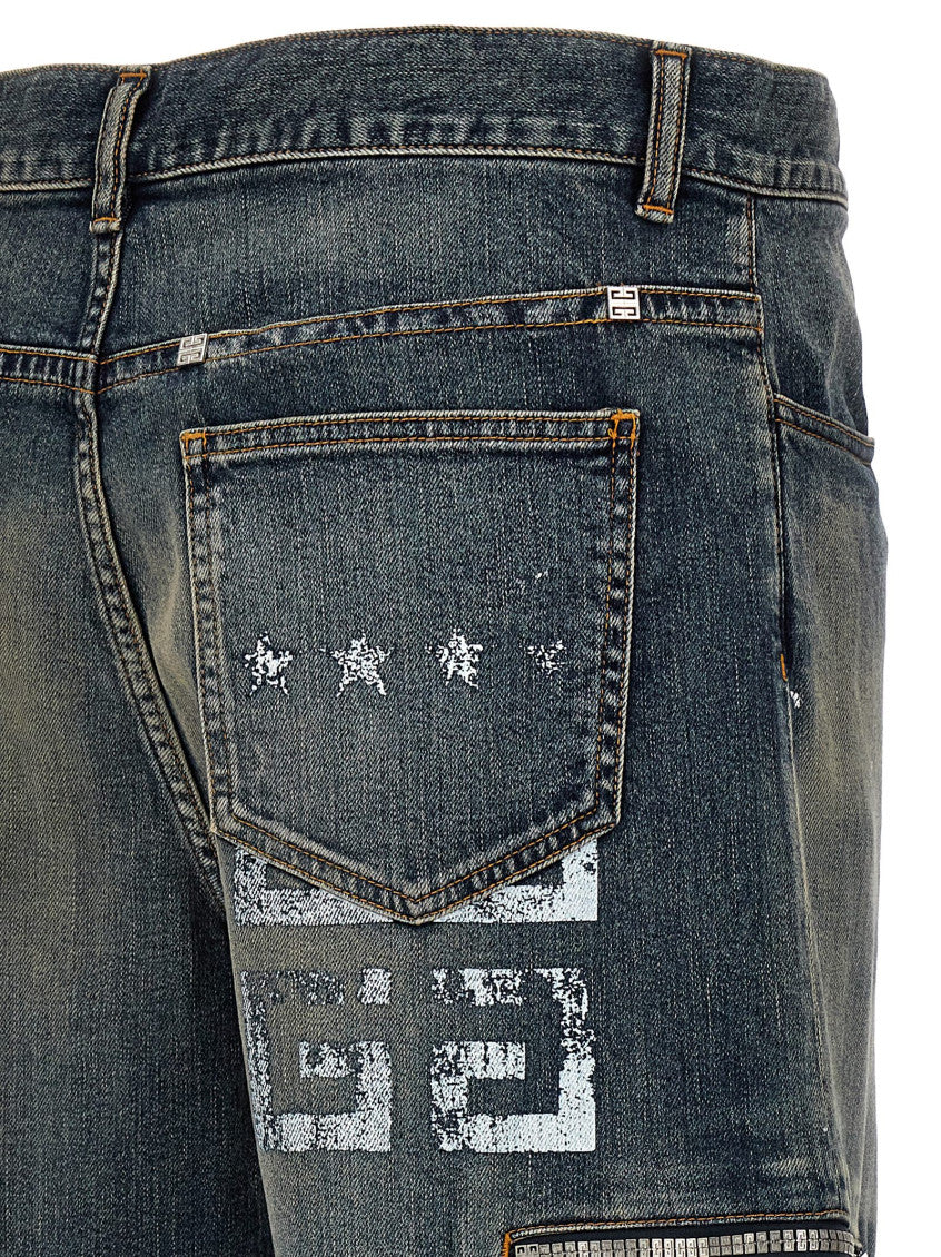Blue Cargo jeans 4