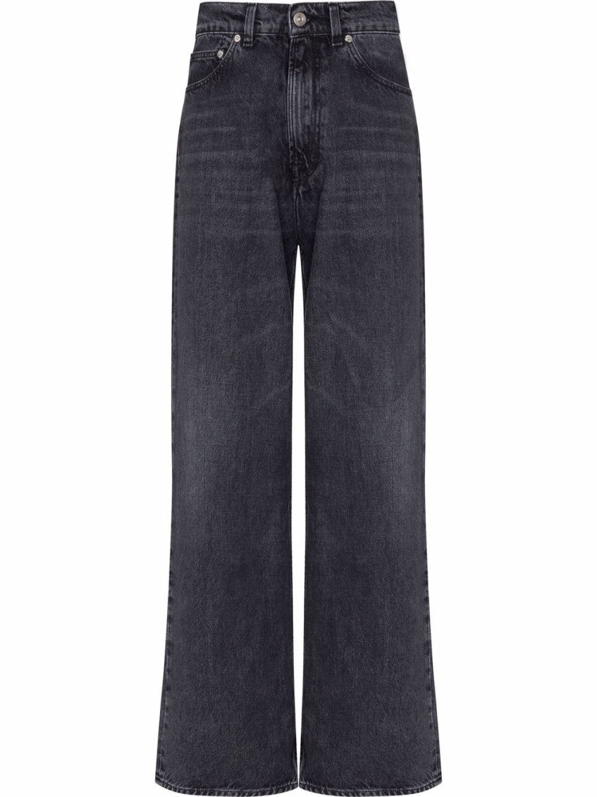 Grey Straight Fit Jeans 1