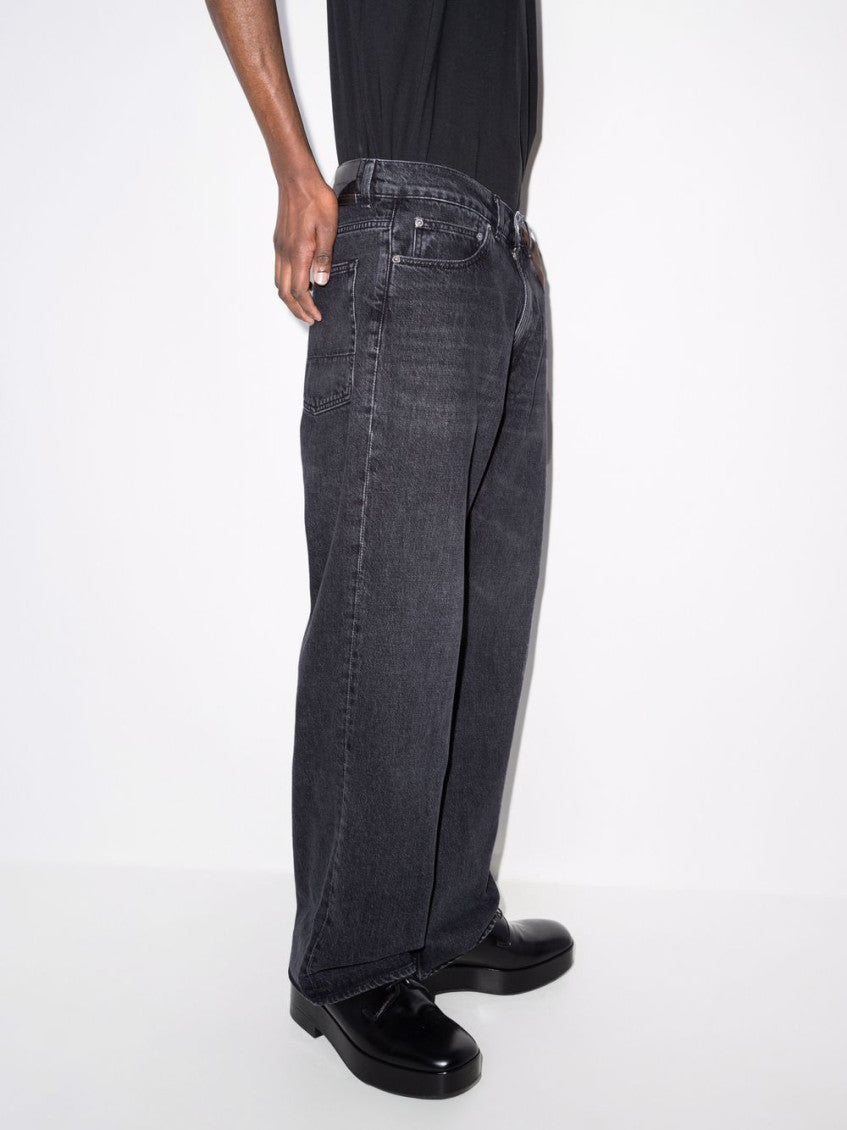 Grey Straight Fit Jeans 2