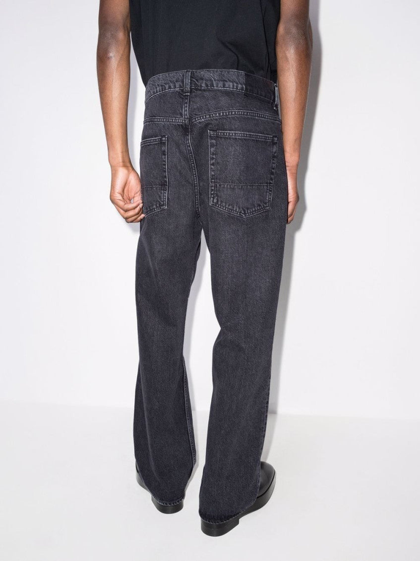Grey Straight Fit Jeans 4
