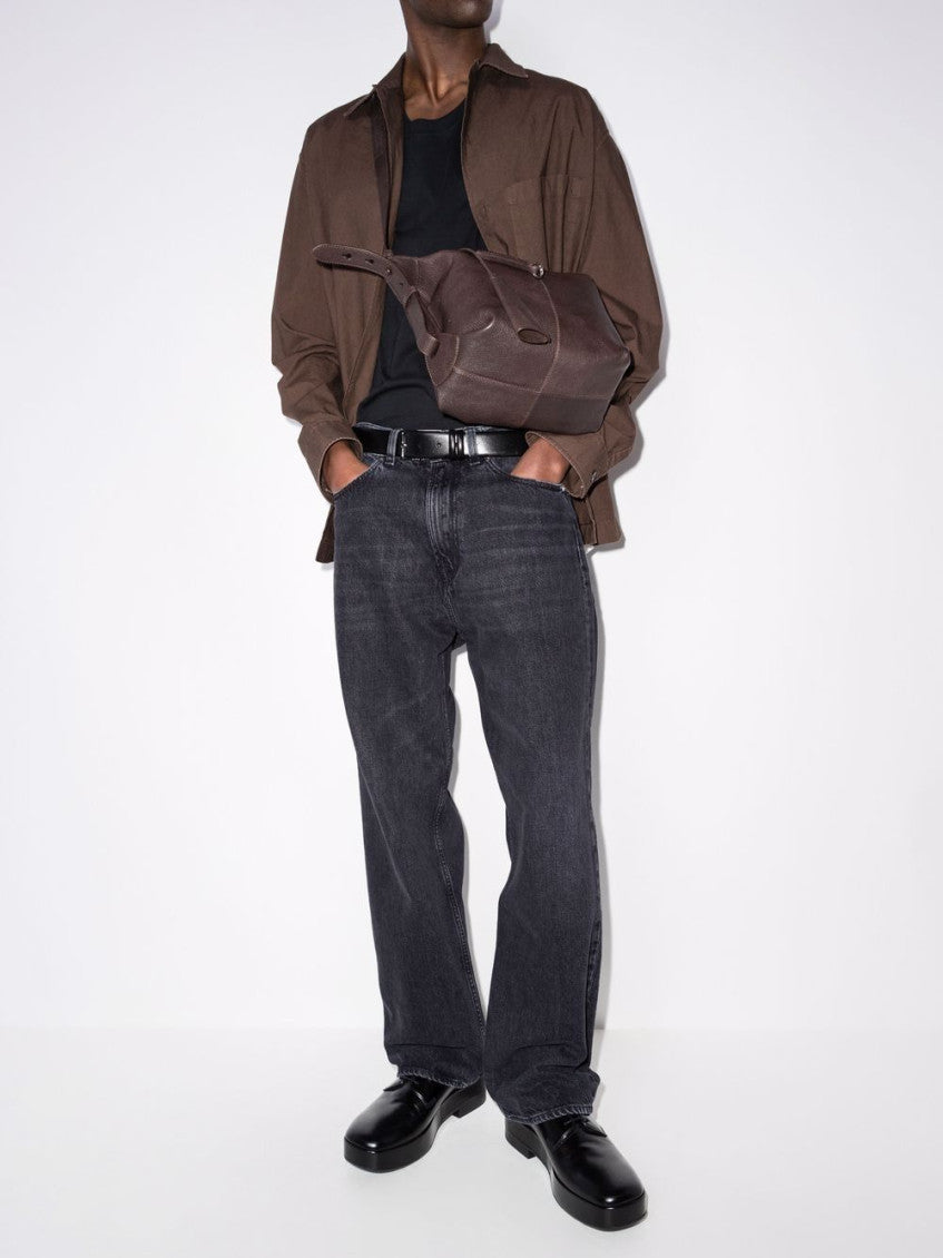 Grey Straight Fit Jeans 5