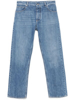 Blue Straight Leg Jeans 1
