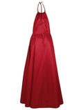 Red Sleeveless Long Dress 1
