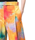 Multicolor Tie-dye Print Shorts 1