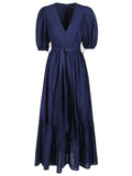 Navy Blue Long Dress 1