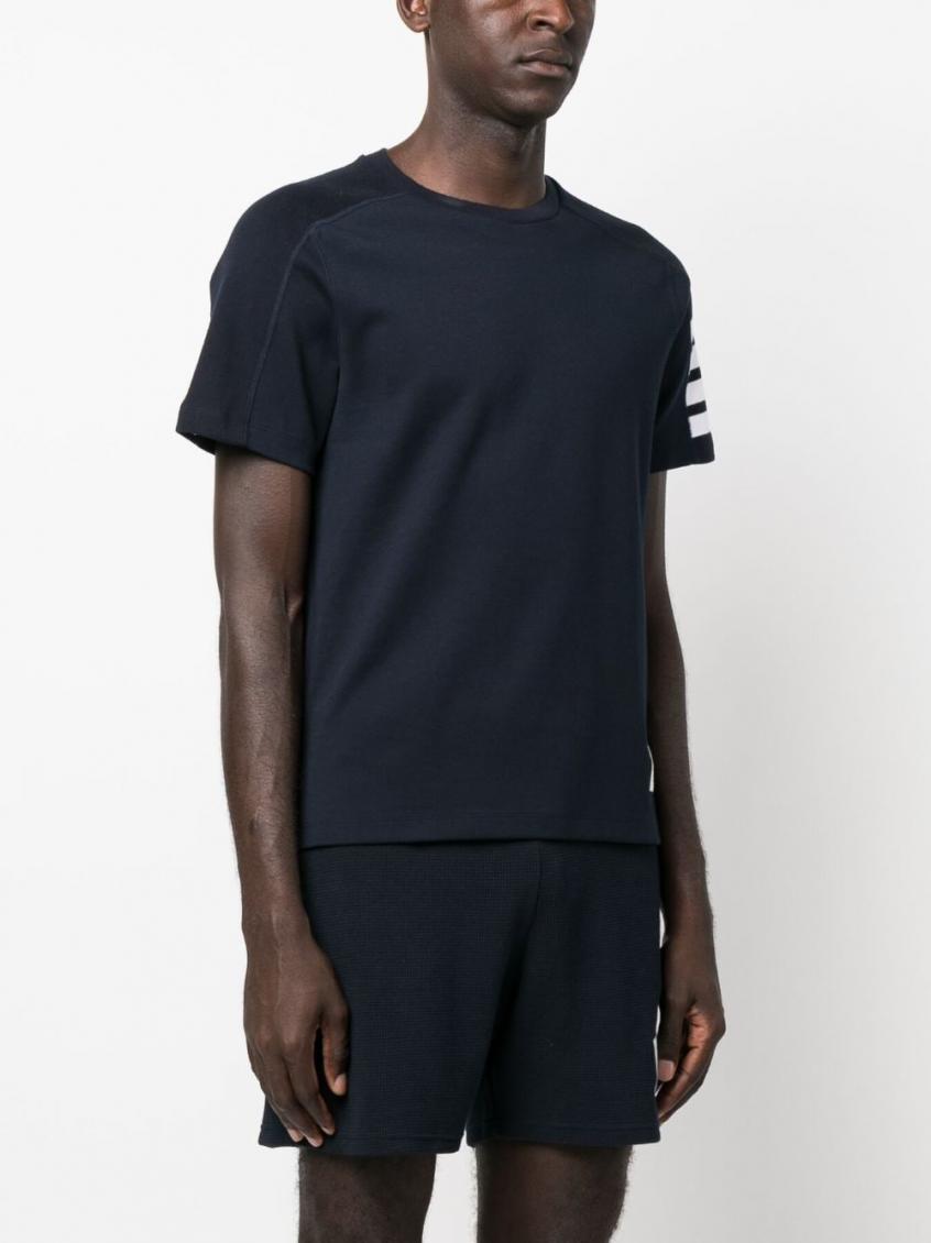 Navy Blue 4Bar Logo T-shirt 4