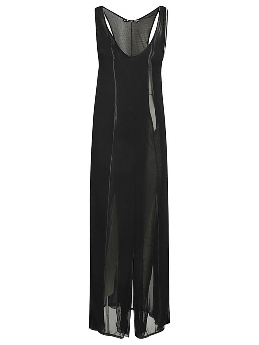 Black Long Tank Dress 2