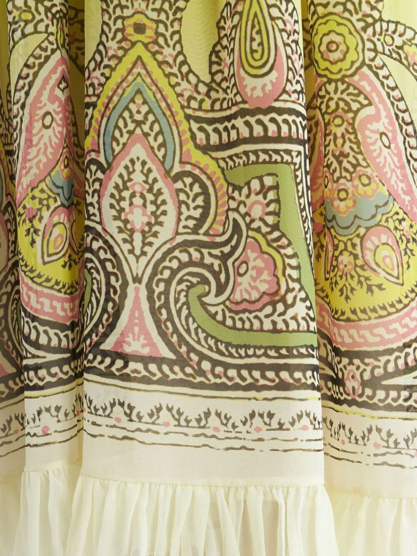 Mulit Color Printed Silk Dress 2
