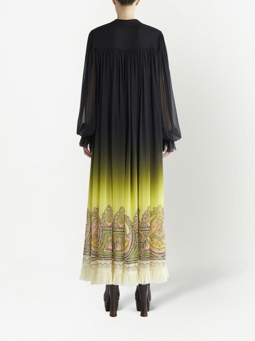 Mulit Color Printed Silk Dress 7