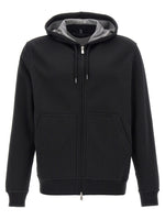 Black Cotton blend hoodie 1