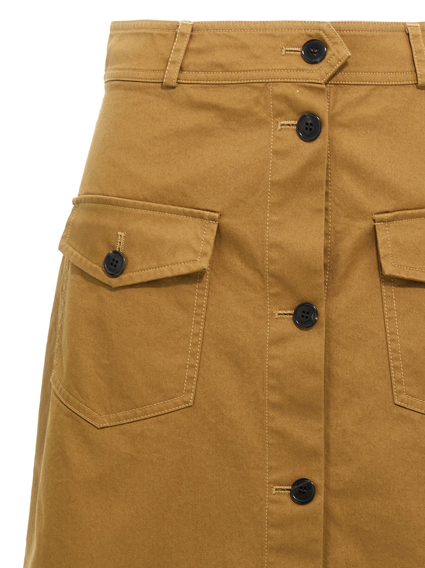 Brown Midi skirt 3