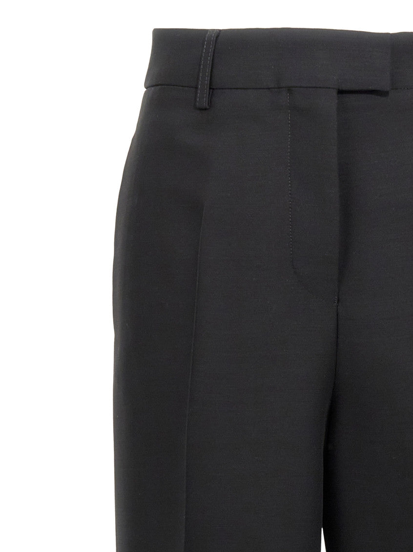 Black Stretched pleated trousers 3