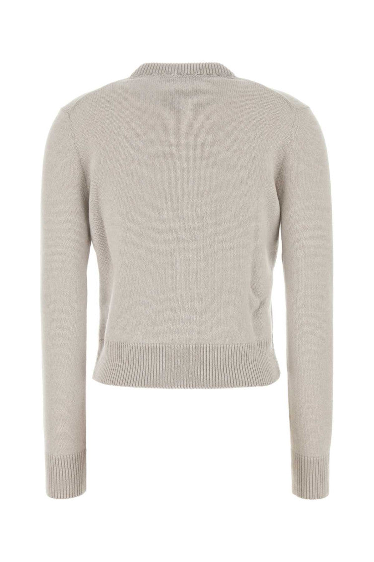 Light Grey Wool Cardigan 2