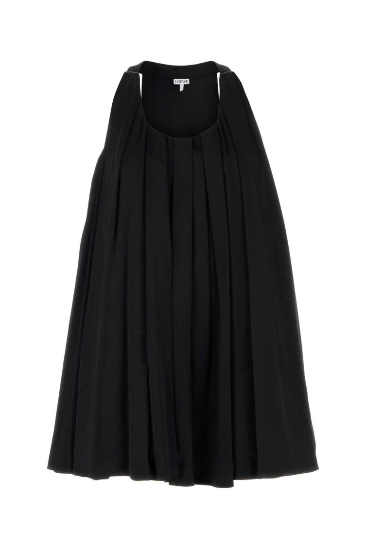 Black Trapeze Mini Dress 1