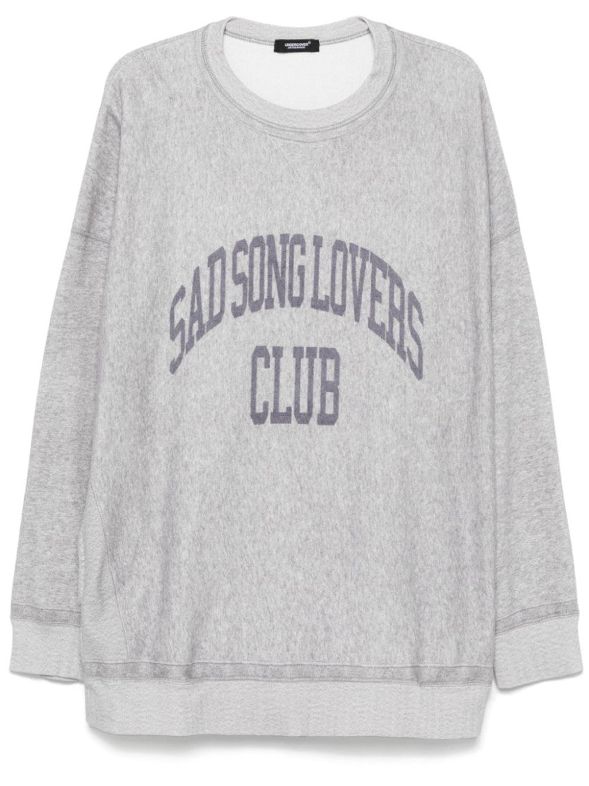 Grey Sweatshirt With Print 1