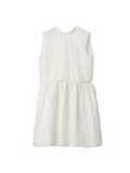 White Slubbed Poplin Dress 1