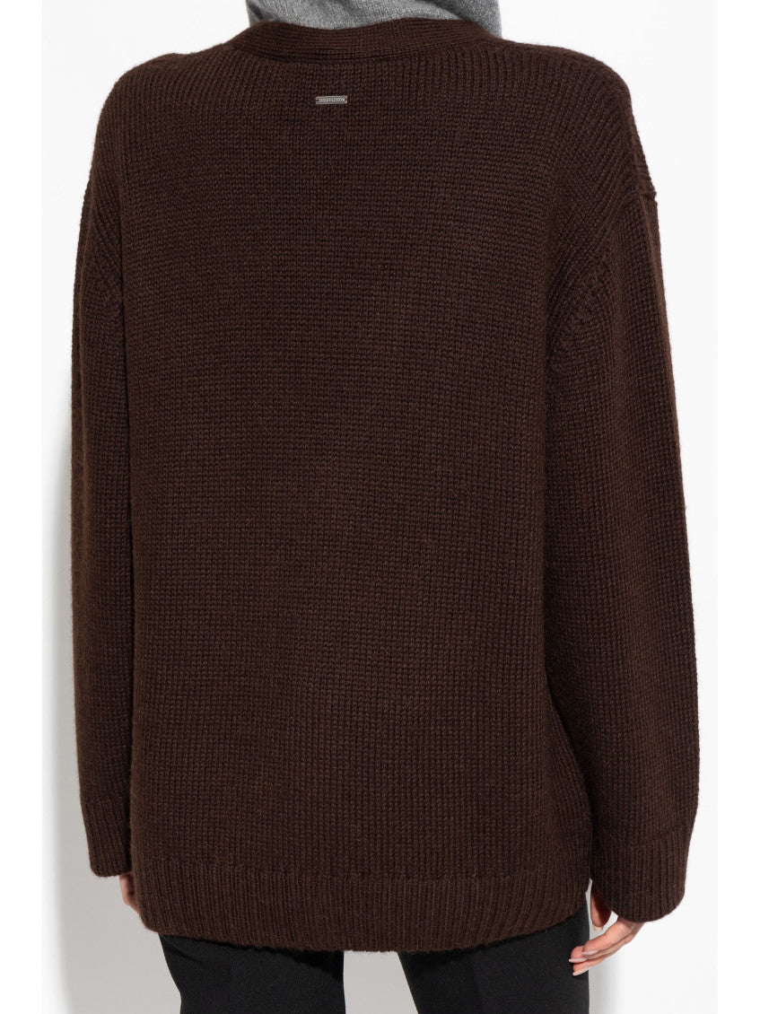 Brown Wool Cardigan 4