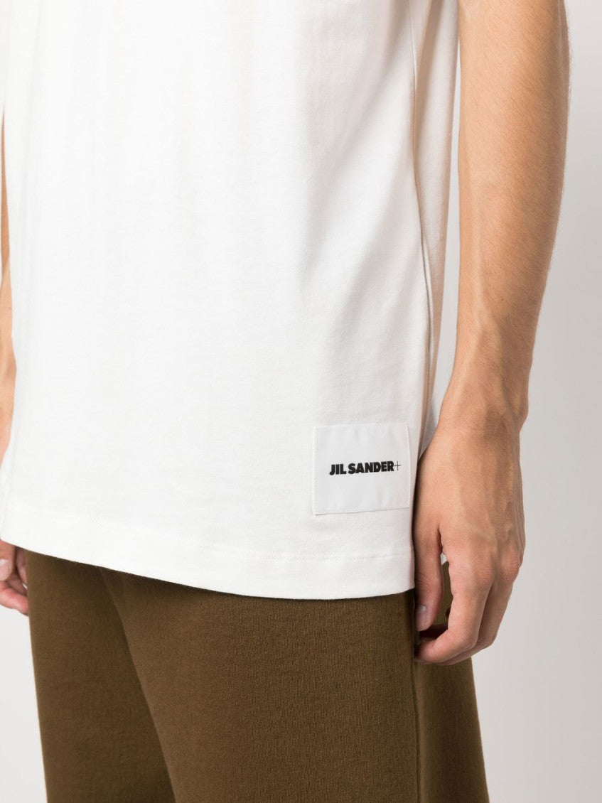 White Logo Patch T-Shirt 4