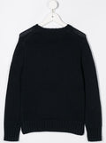 Boys Navy Blue Knitted Sweater 1