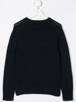 Boys Navy Blue Knitted Sweater 1