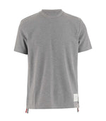 Light Grey Stripe-detail Cotton T-shirt 1