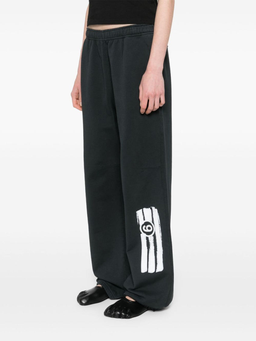 Dark Grey Logo Cotton Sweatpants 4
