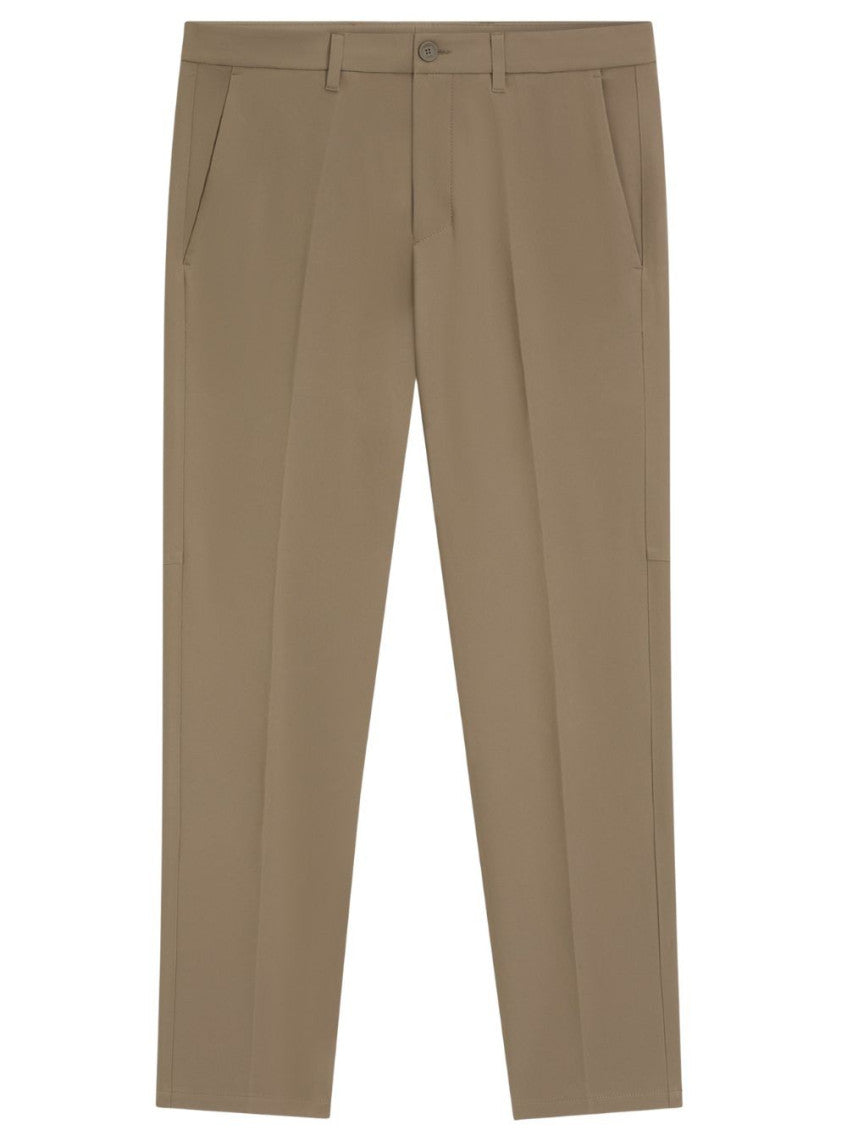 Brown Flat Front Pants 1