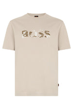 Beige Crew Neck T-Shirt 1