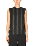 Black Stripes Round Neck Top 1