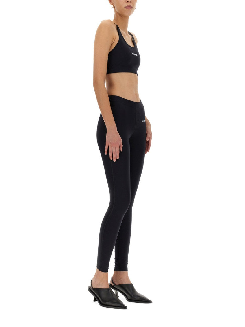 Black Logo Scoop Neck Top 4