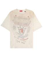 Beige Crew Neck T-Shirt 1