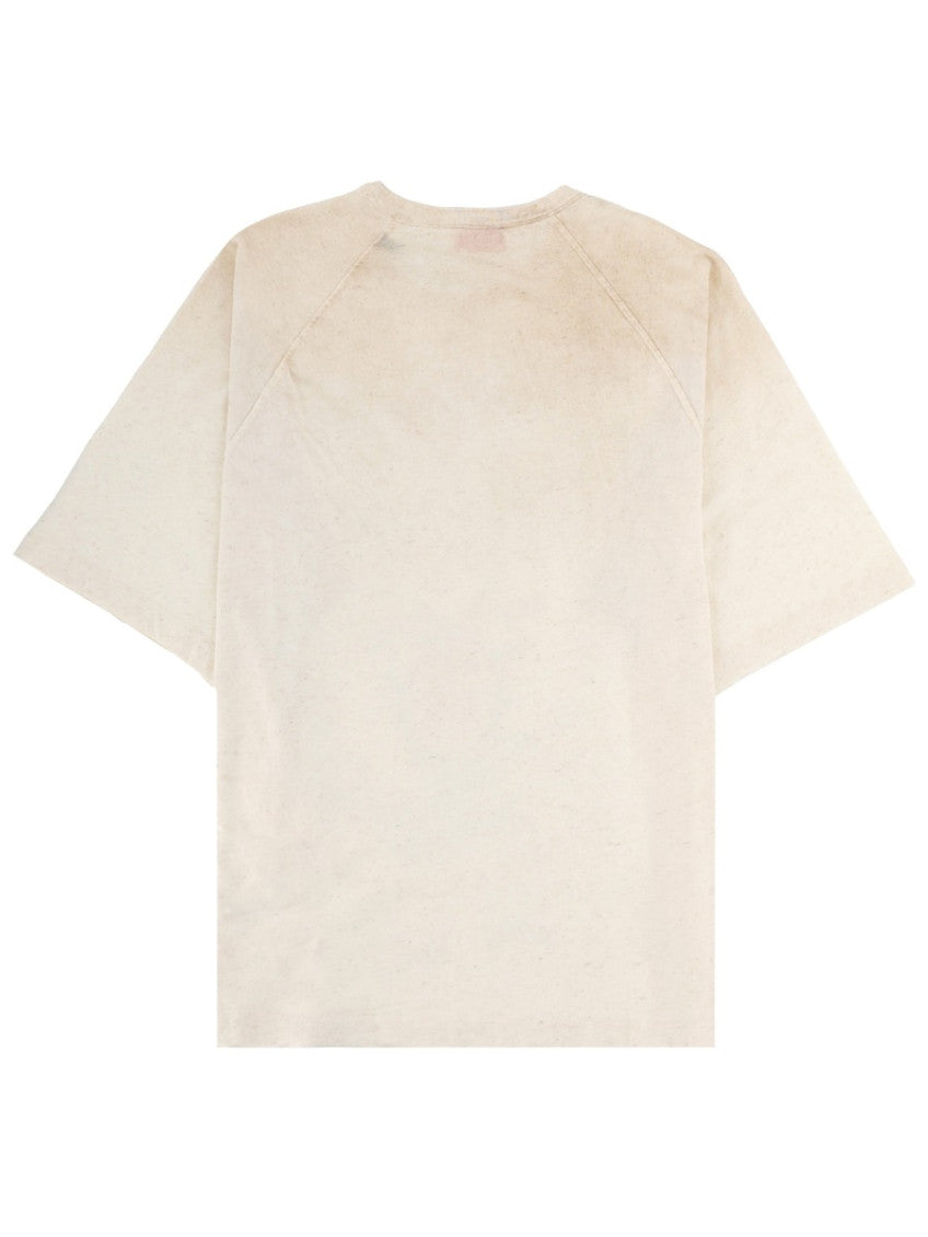 Beige Crew Neck T-Shirt 2