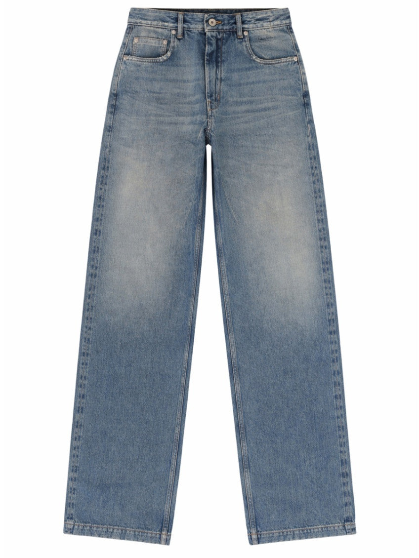 Denim Straight High Rise Jeans 1