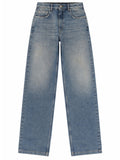 Denim Straight High Rise Jeans 1