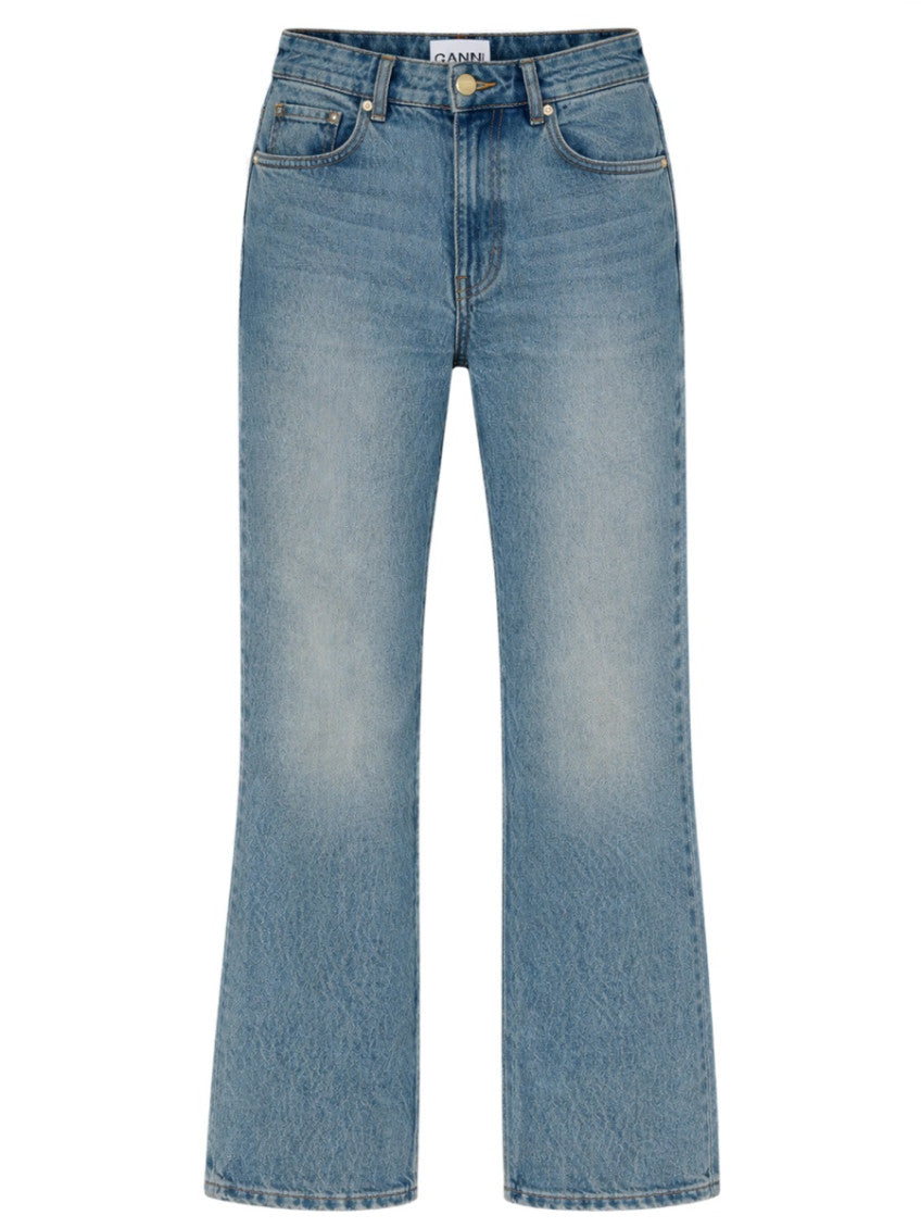 Denim Flared High Rise Jeans 1