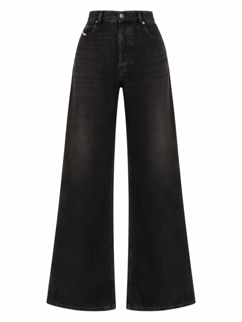 Black Relaxed High Rise Jeans 1