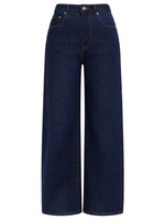 Denim Straight High Rise Jeans 1