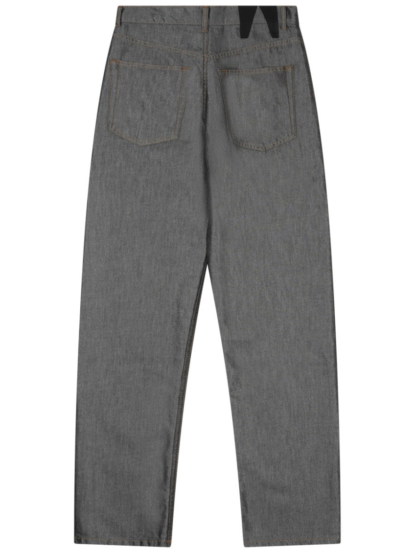 Grey Relaxed Mid Rise Jeans 2