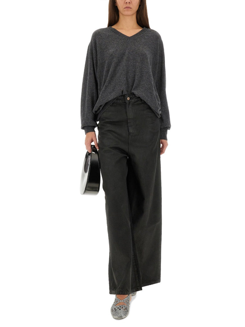 Black Flared High Rise Jeans 2