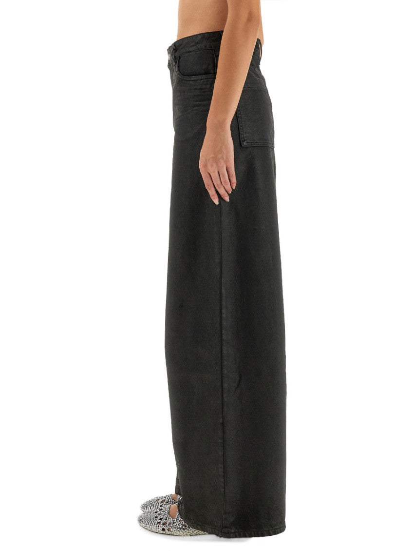 Black Flared High Rise Jeans 4