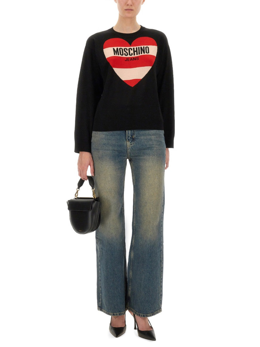 Denim Flared High Rise Jeans 2