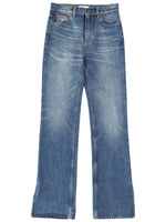 Denim Straight High Rise Jeans 1