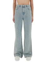 Denim Flared High Rise Jeans 1