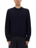 Navy Solid Crew Neck Sweater 1