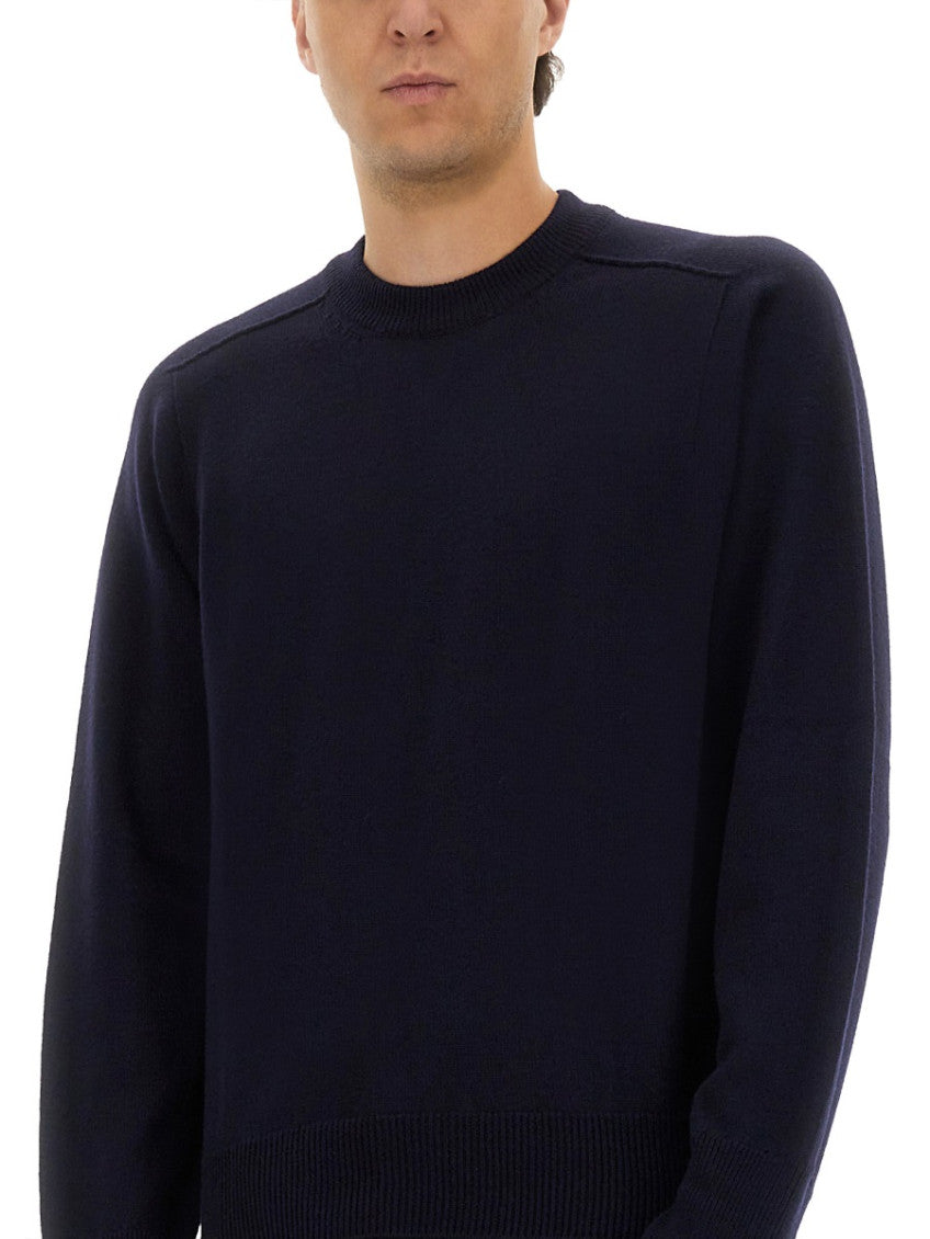 Navy Solid Crew Neck Sweater 4