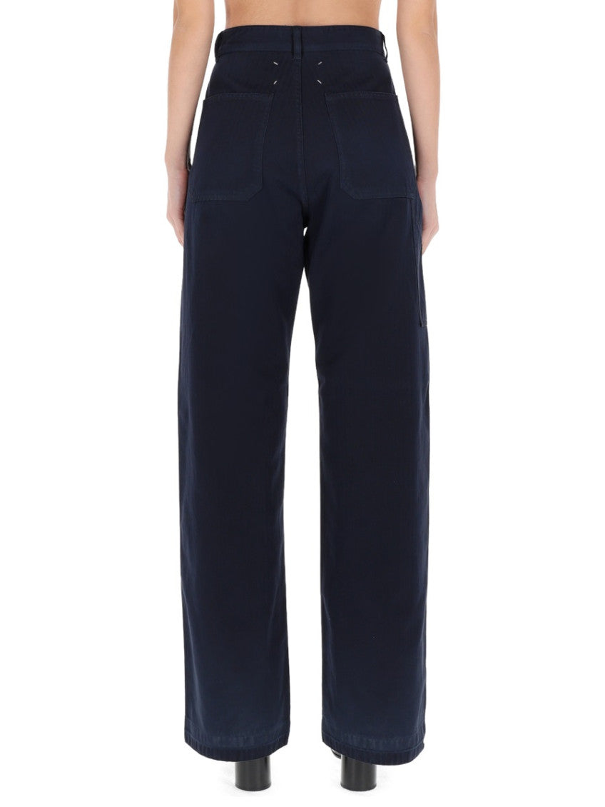 Blue Relaxed High Rise Jeans 4