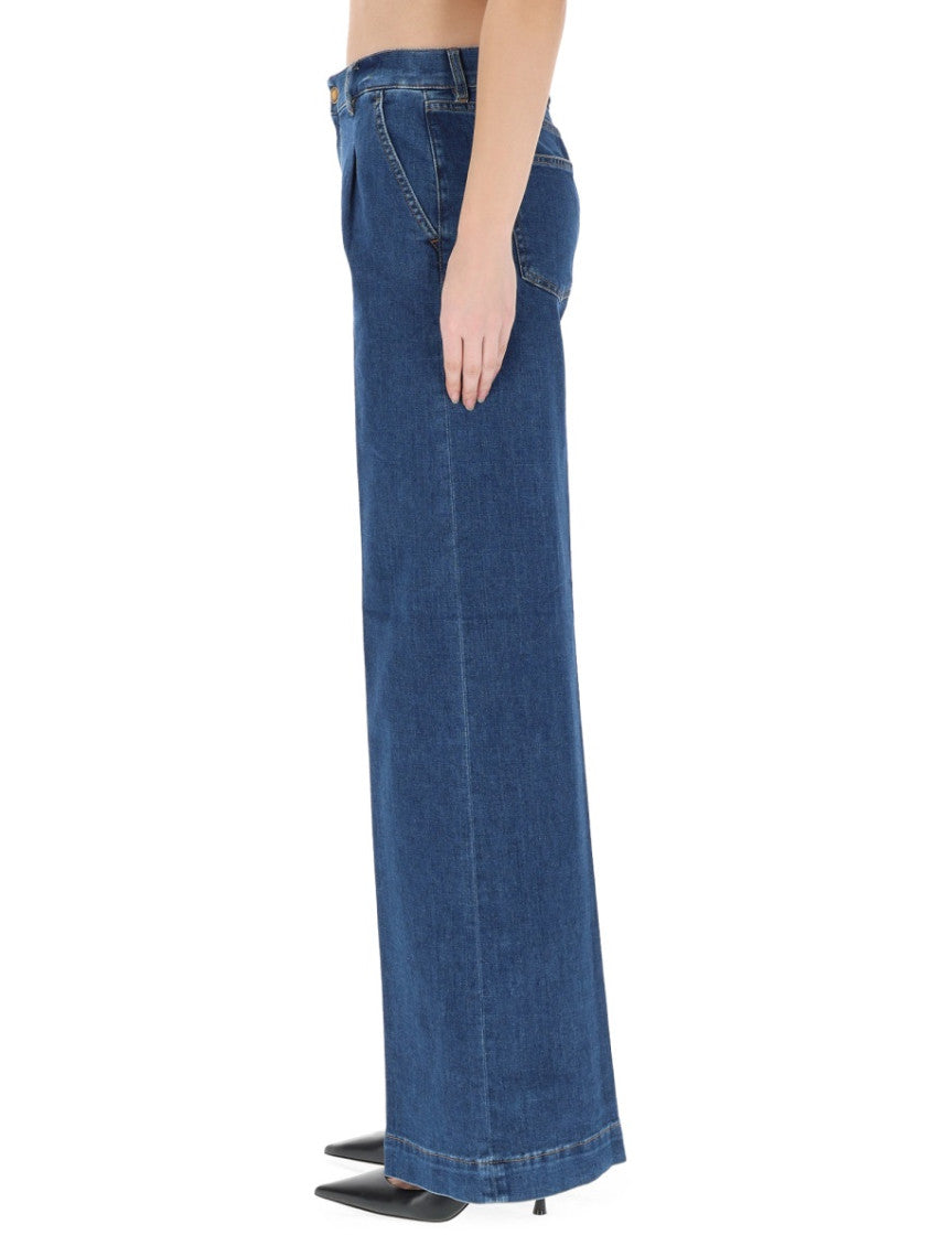 Blue Loose High Rise Jeans 4