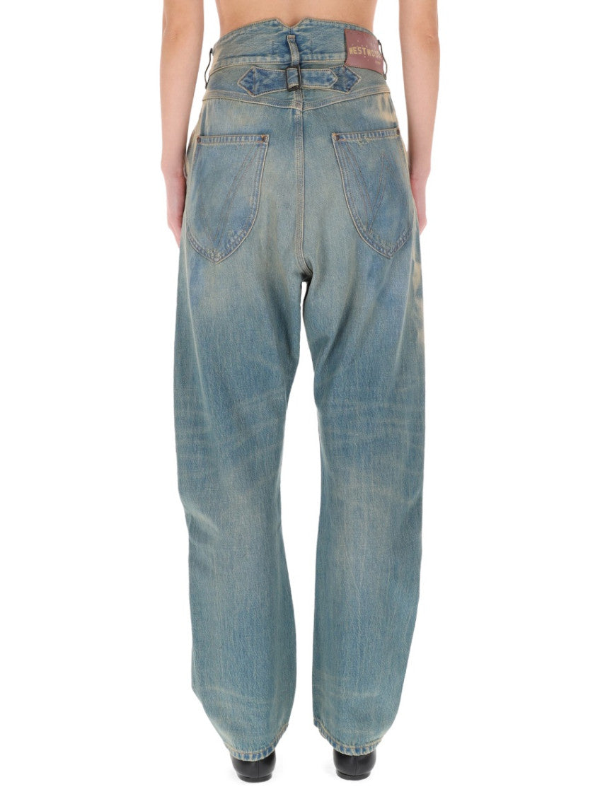 Denim Tapered High Rise Jeans 2