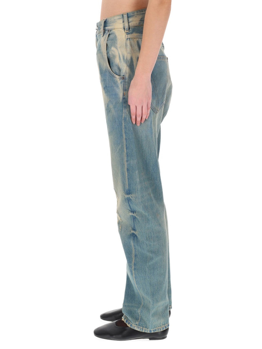 Denim Tapered High Rise Jeans 6